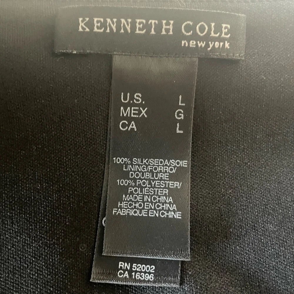 Kenneth Cole 100% Silk Wrap Dress